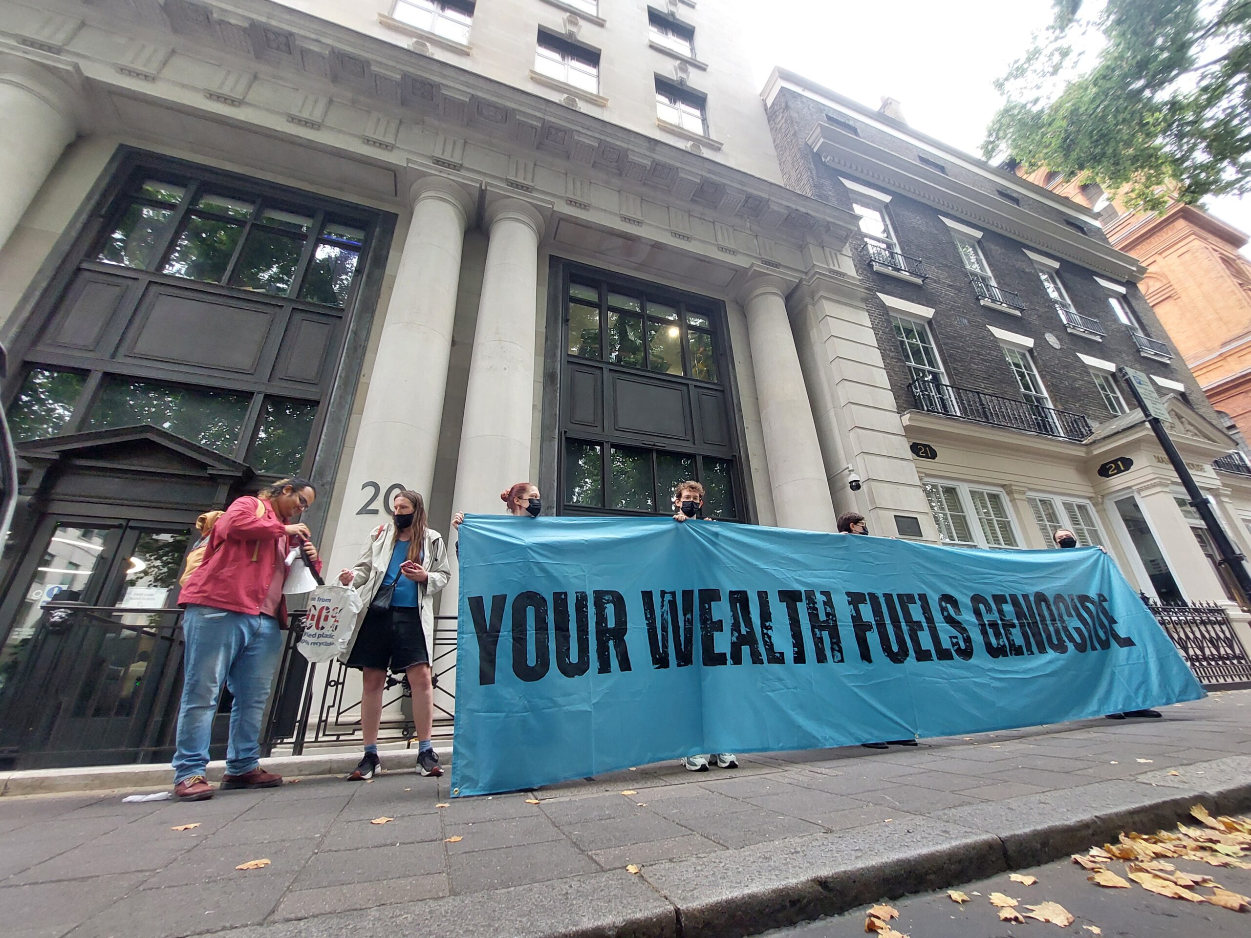 Direct action targets UK military tech and fossil finance